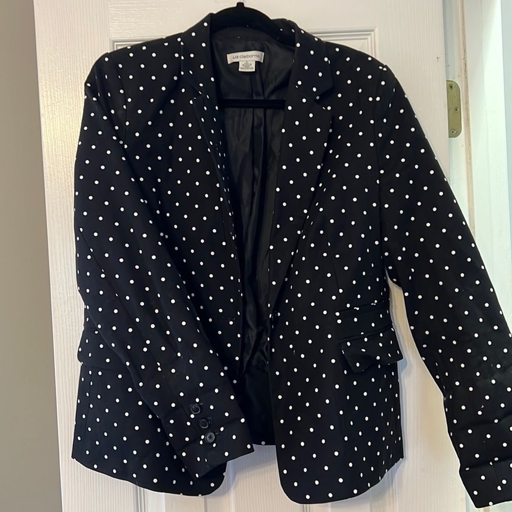 Liz Claiborne Polka Dot Blazer